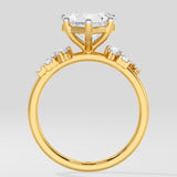 3 Ct Heart Stardust Ring