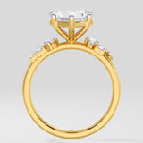3 Ct Heart Stardust Ring