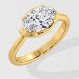 1.5 Ct Oval Everstone Ring