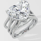 9 Ct Heart Grandeur Ring - House of Quadri