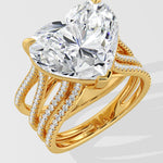 9 Ct Heart Grandeur Ring - House of Quadri
