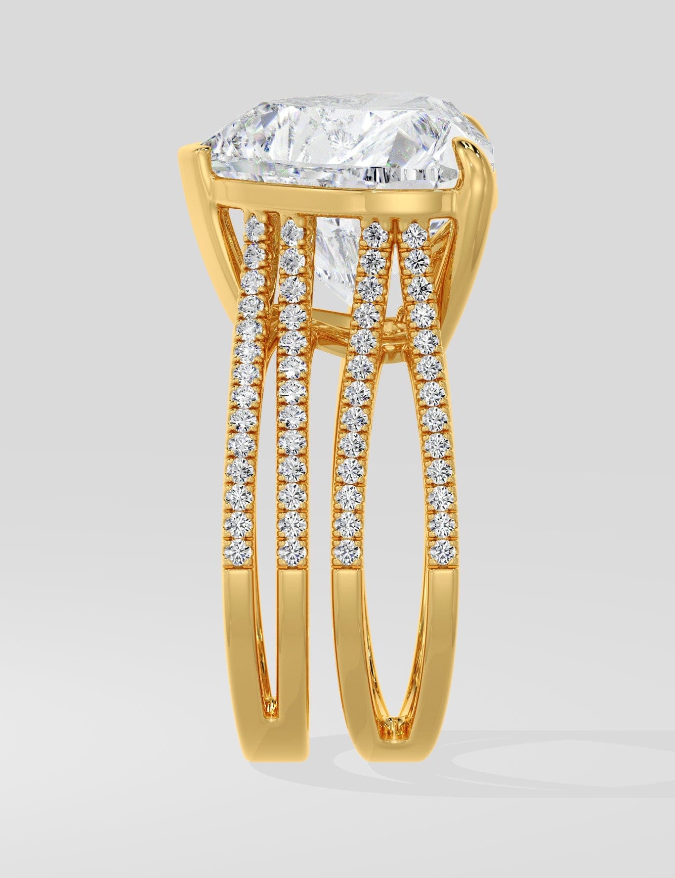 9 Ct Heart Grandeur Ring - House of Quadri