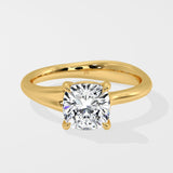 1.5 Ct Cushion Flow Ring - House of Quadri