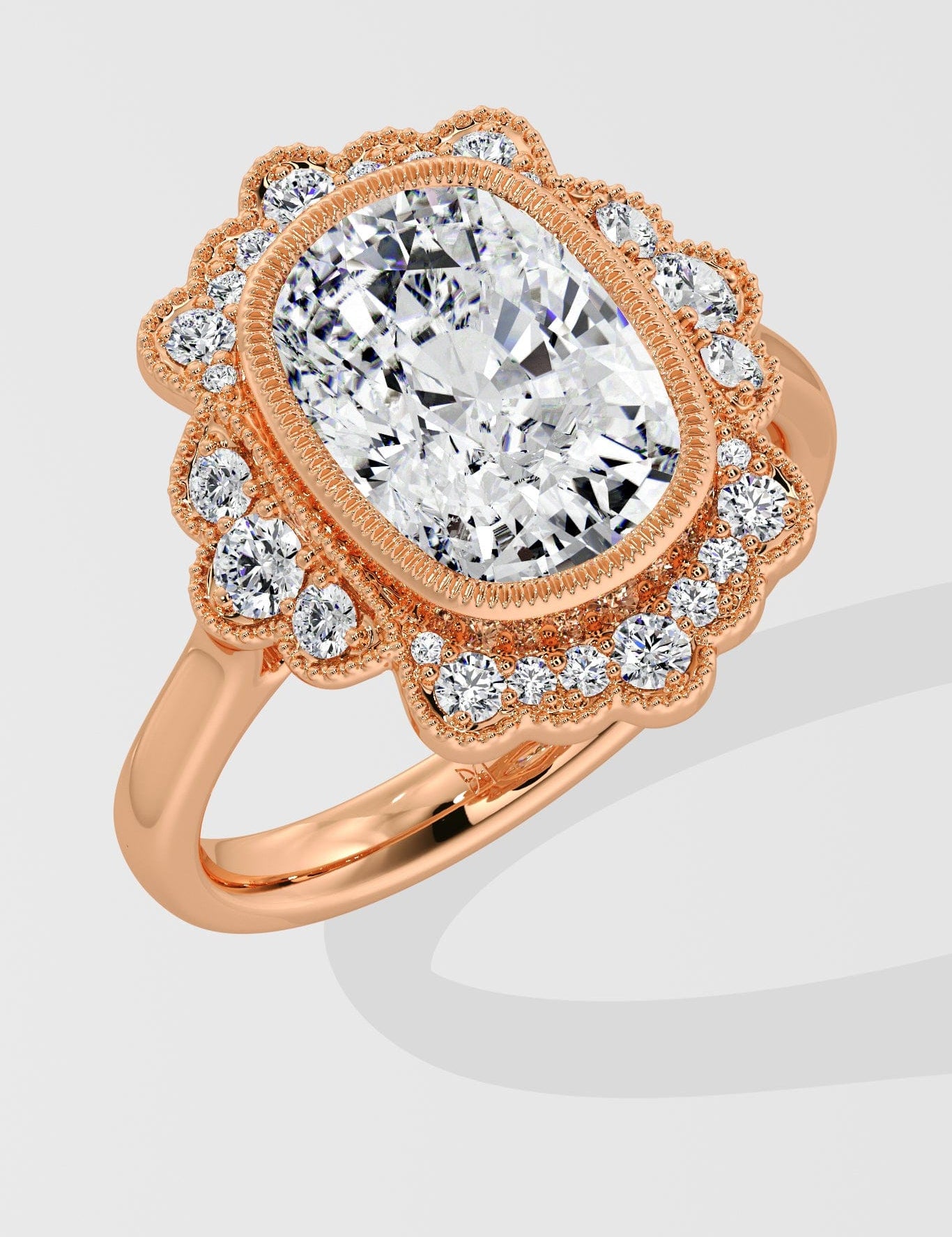 3 Ct Orcrest Cushion Ring - House of Quadri