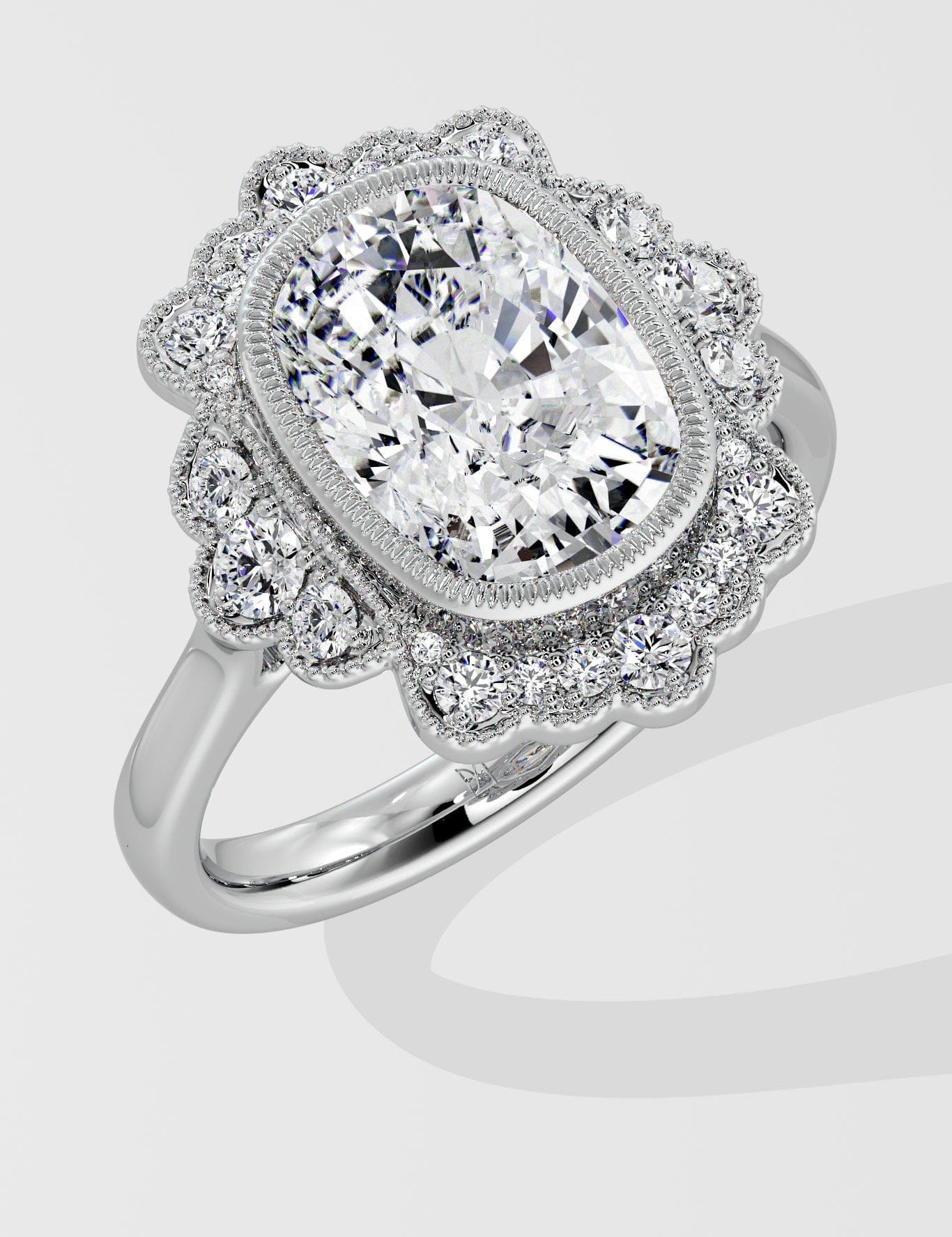 3 Ct Orcrest Cushion Ring - House of Quadri