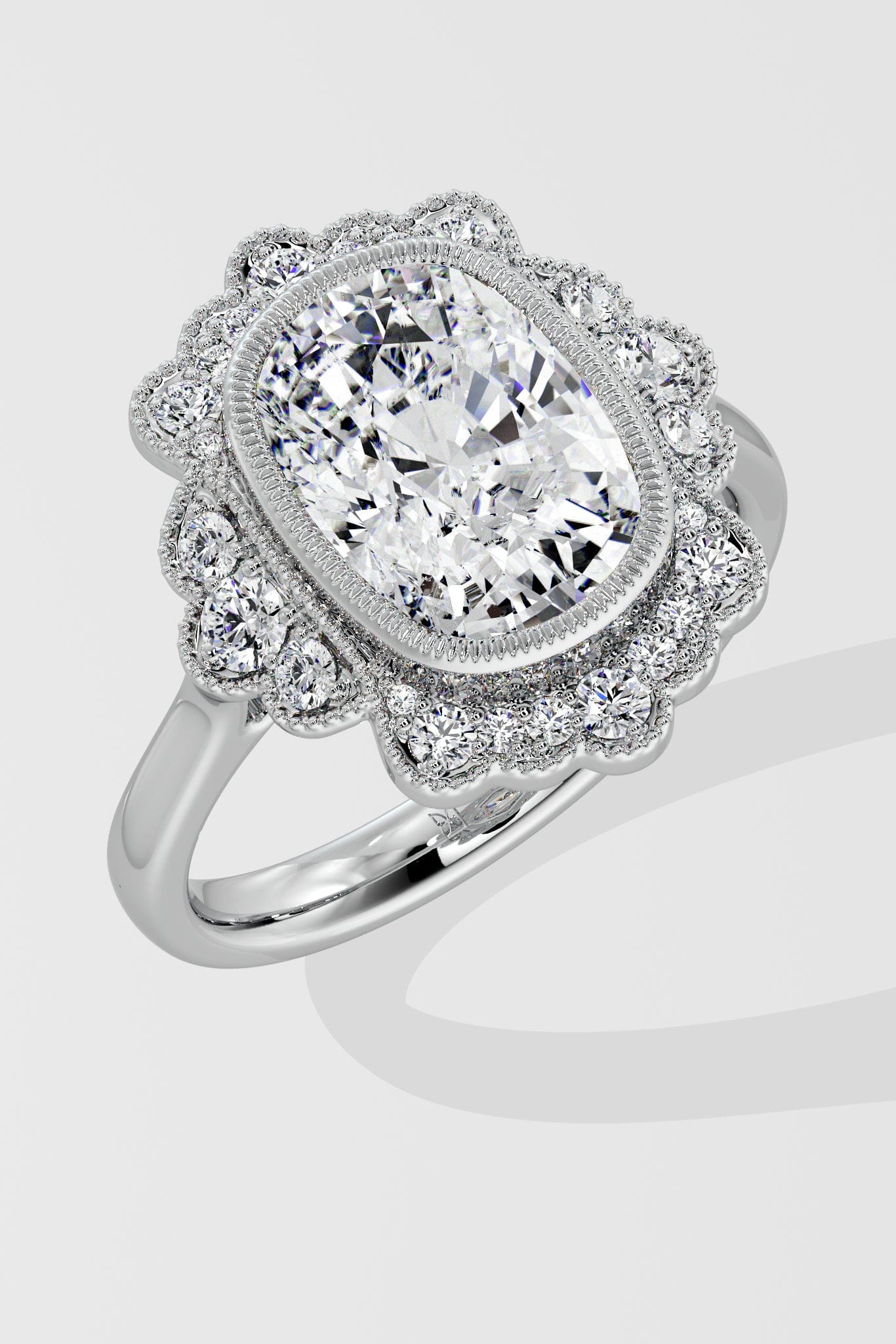 3 Ct Orcrest Cushion Ring - House of Quadri