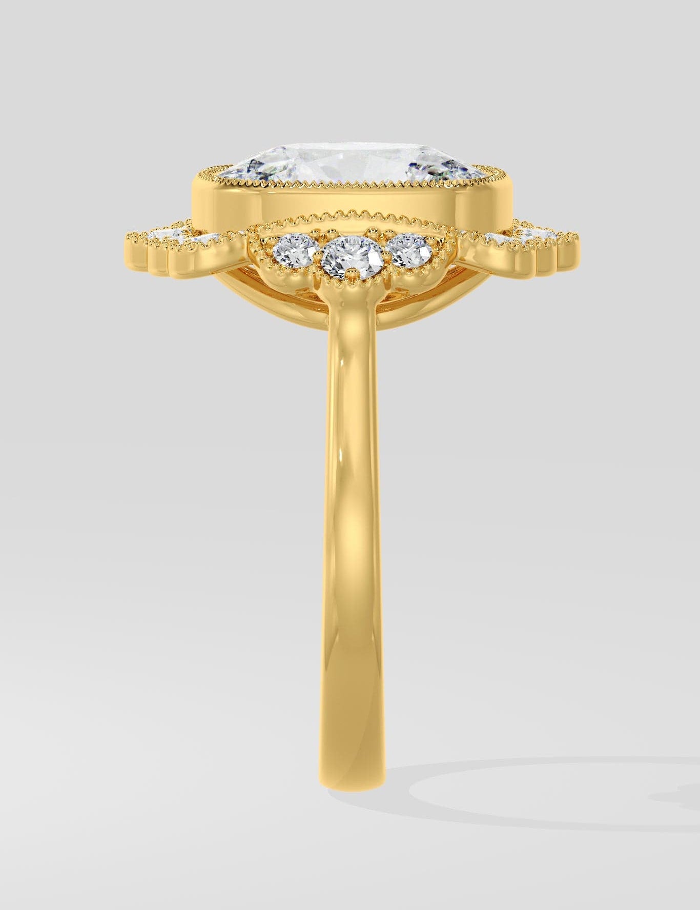 3 Ct Orcrest Cushion Ring - House of Quadri