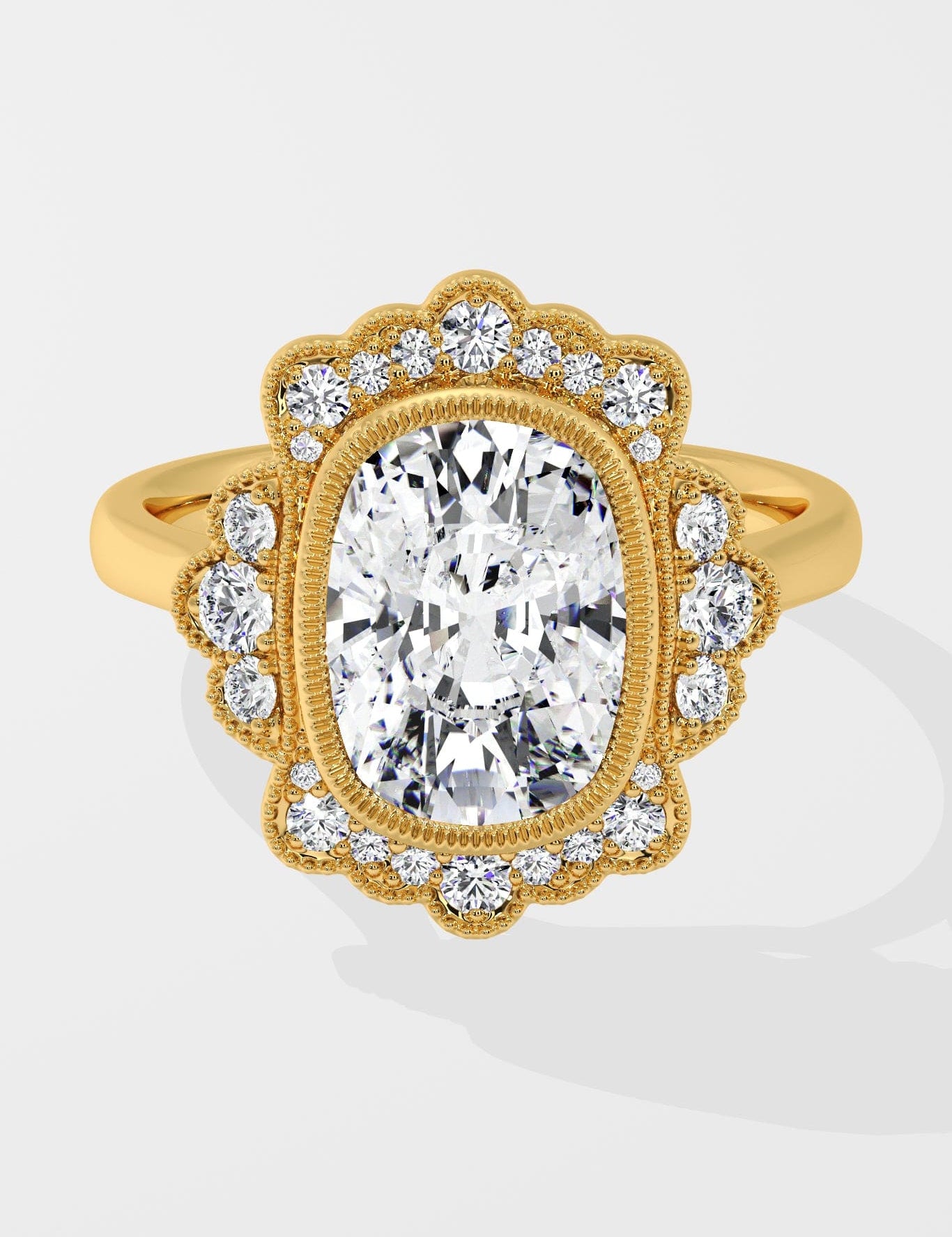 3 Ct Orcrest Cushion Ring - House of Quadri