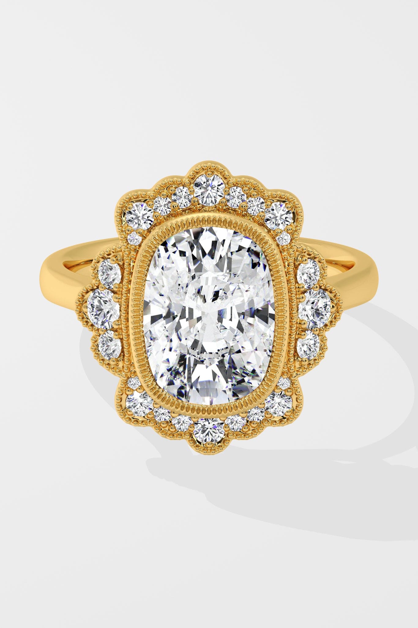 3 Ct Orcrest Cushion Ring - House of Quadri