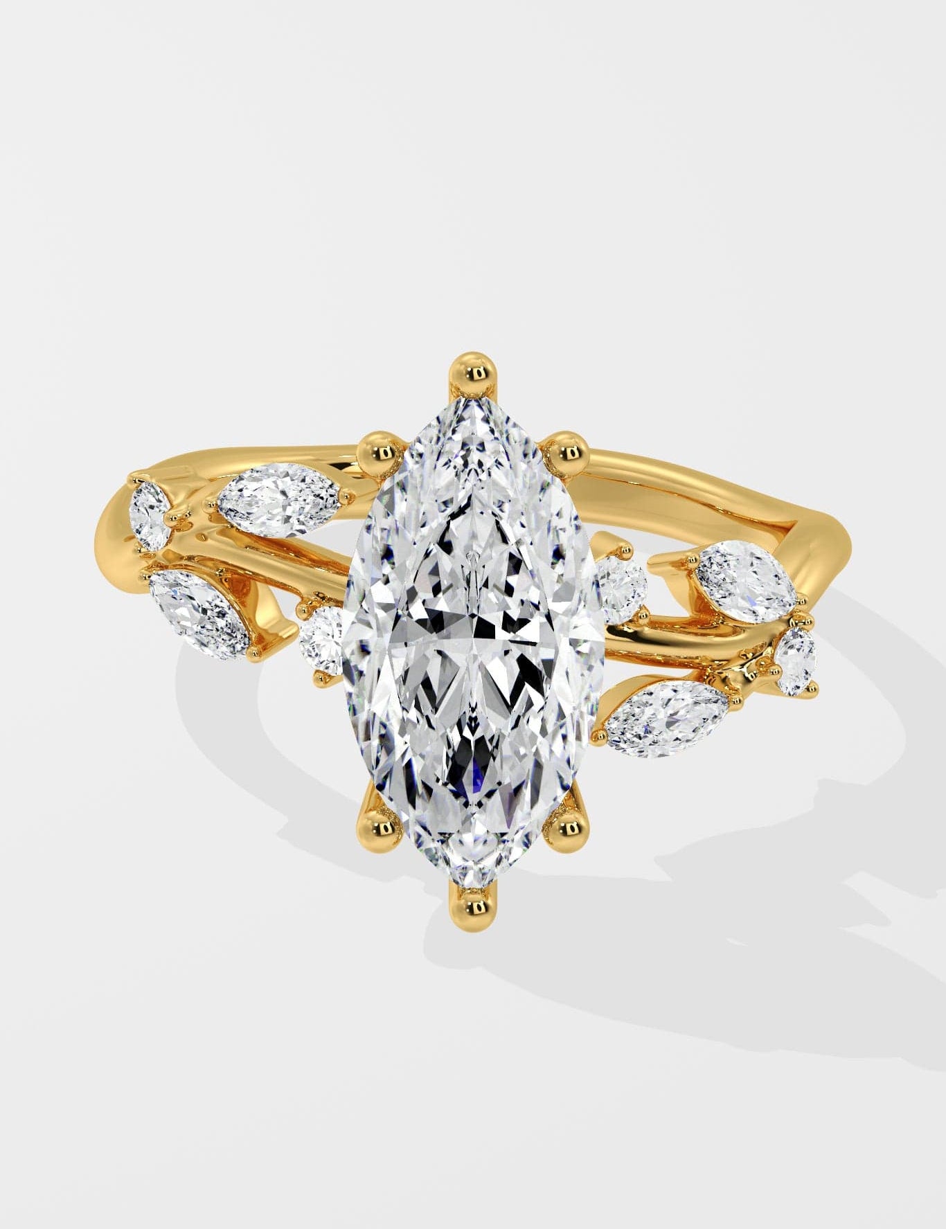 2 Ct Marquise Fleur Ring - House of Quadri
