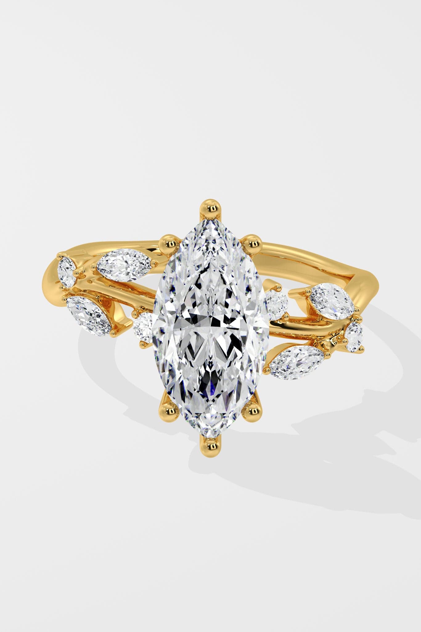 2 Ct Marquise Fleur Ring - House of Quadri