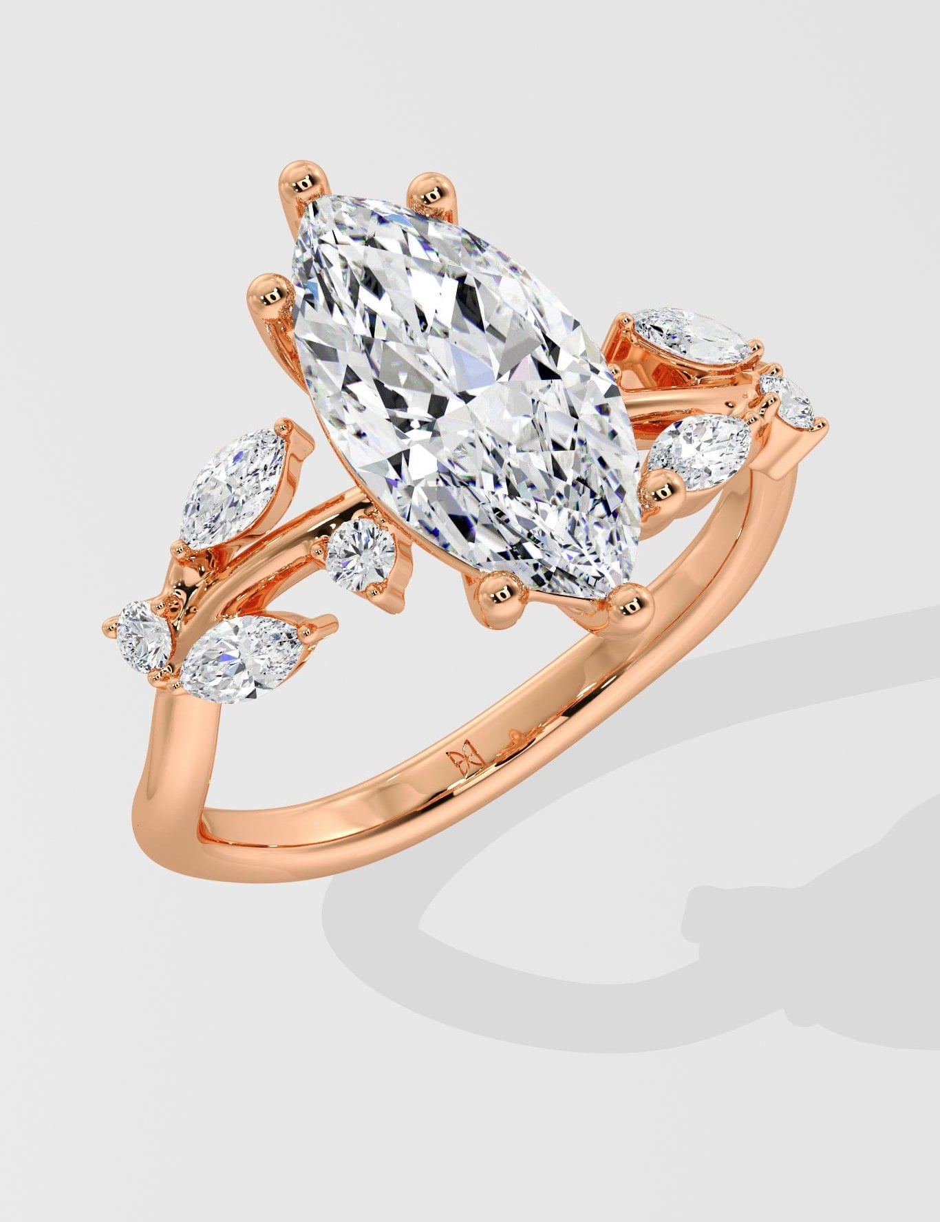 2 Ct Marquise Fleur Ring - House of Quadri
