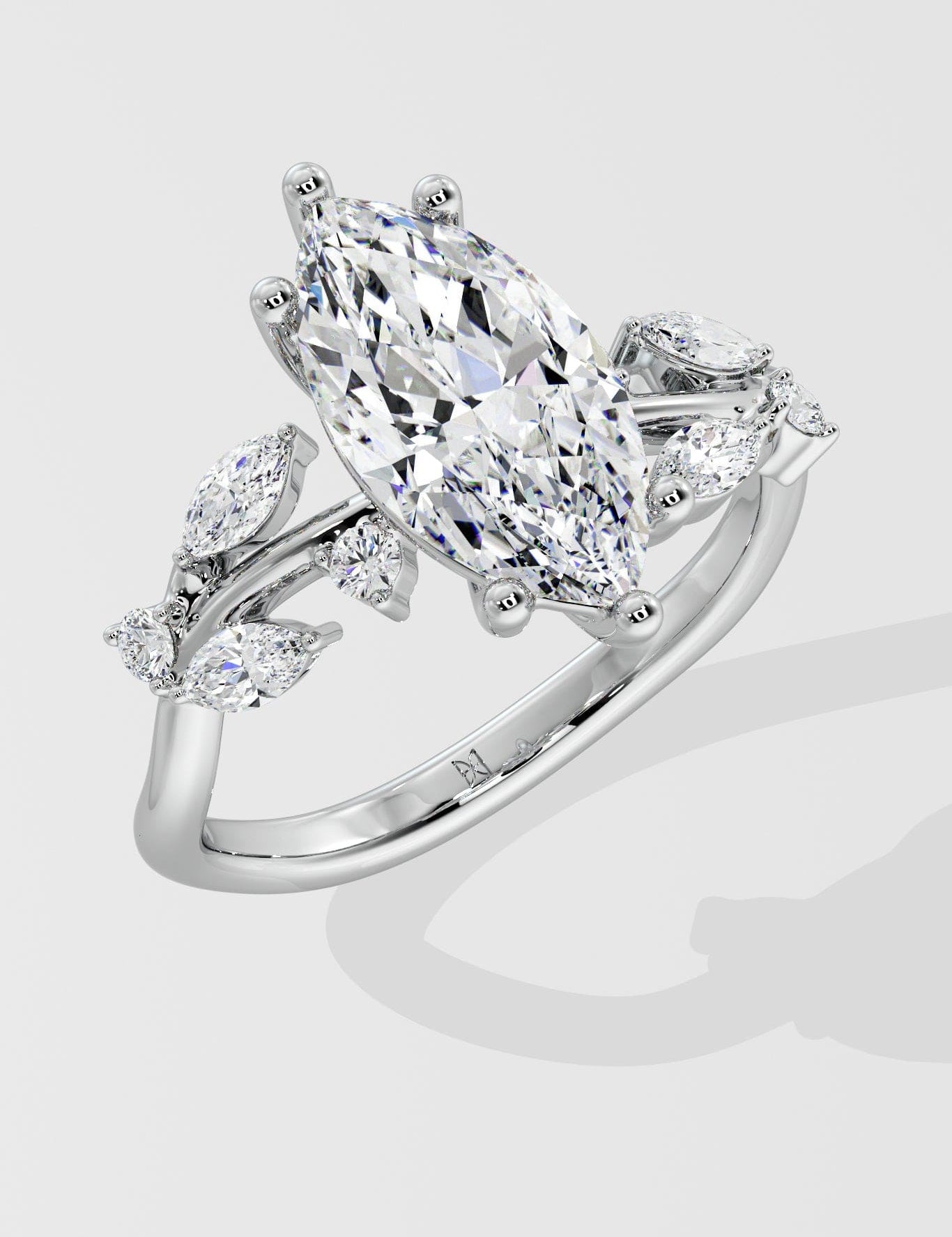 2 Ct Marquise Fleur Ring - House of Quadri