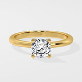 1 Ct Cushion Solitaire Diamond Ring
