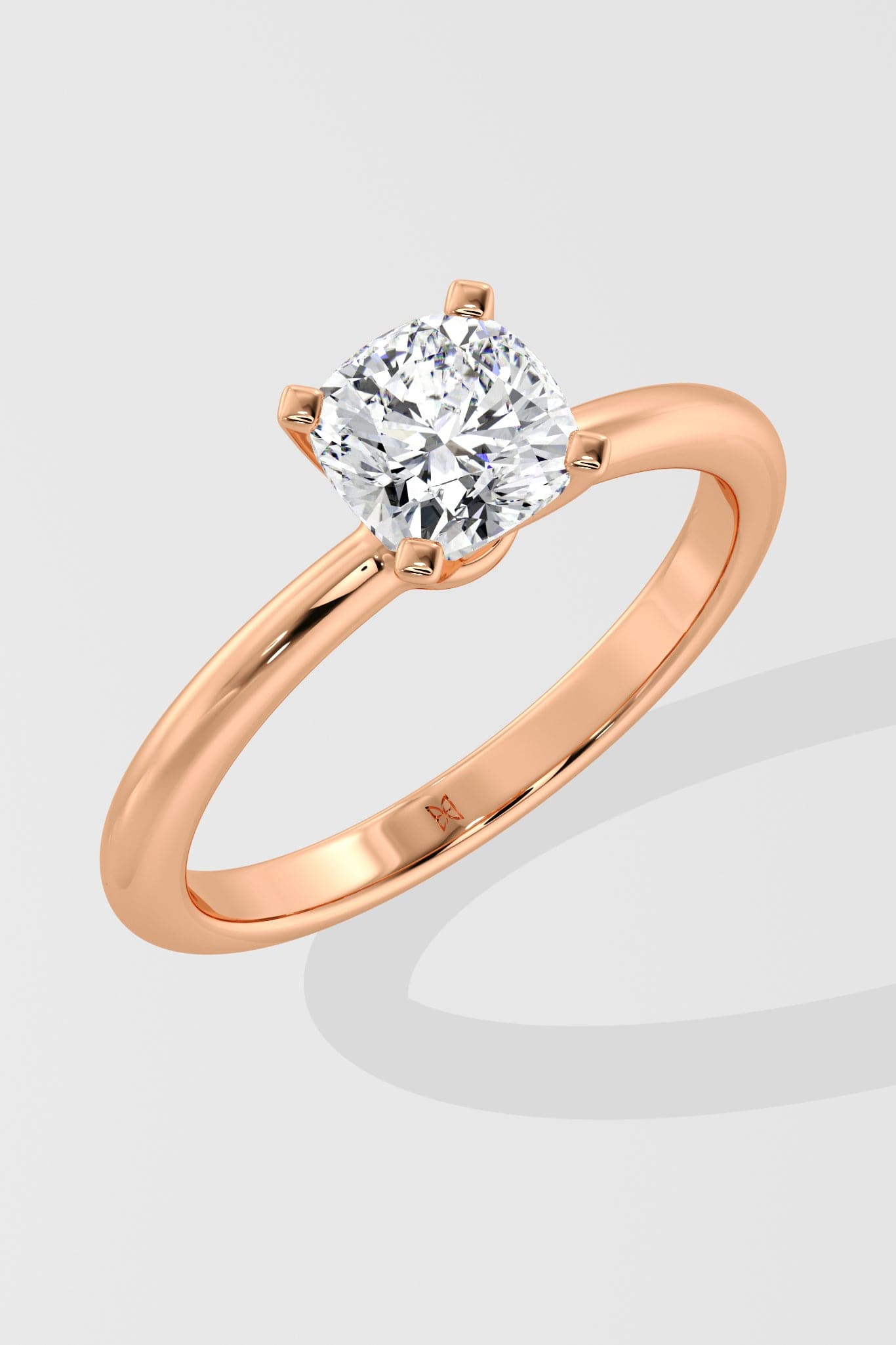1 Ct Cushion Solitaire Diamond Ring - House of Quadri
