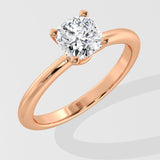 1 Ct Cushion Solitaire Diamond Ring