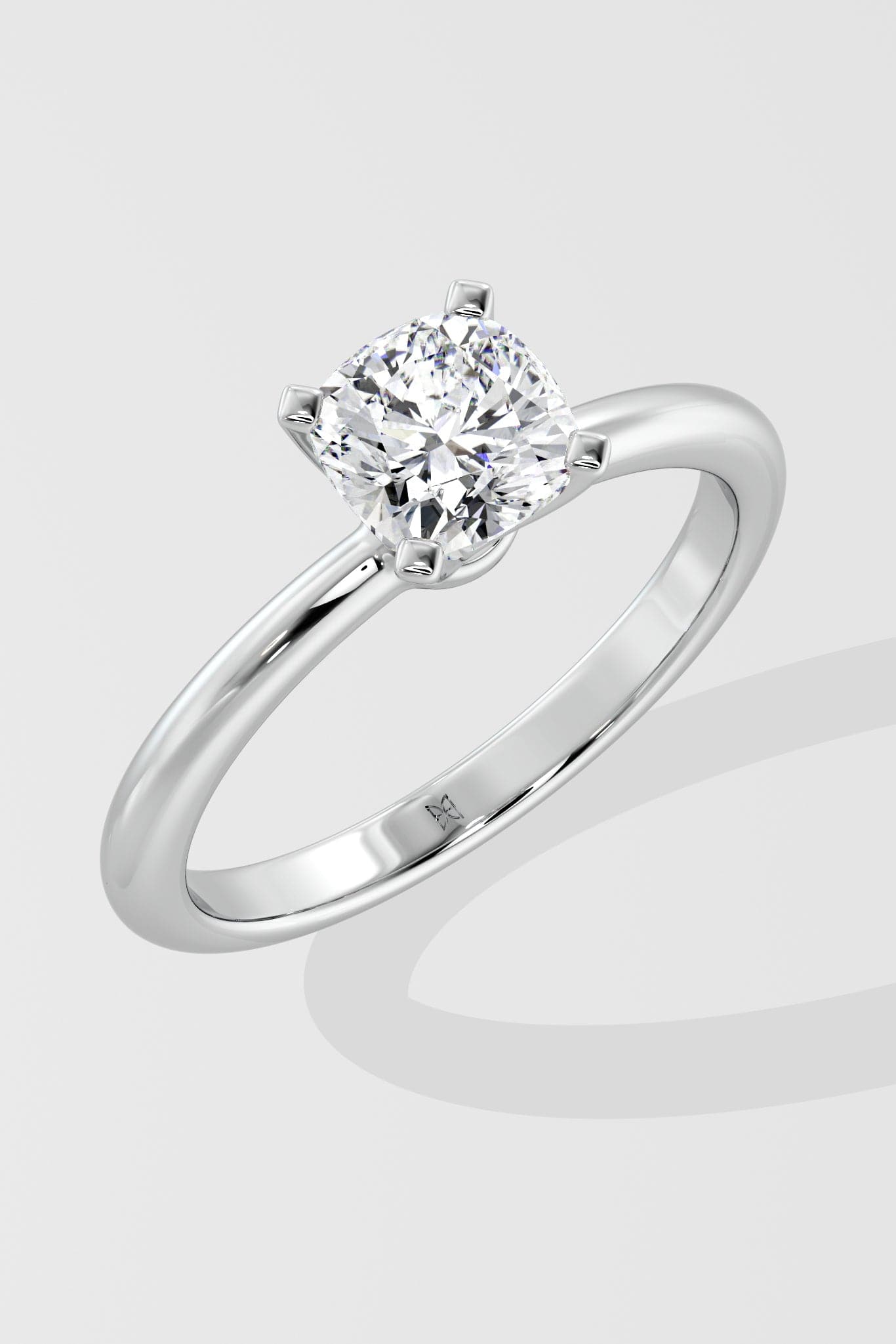 1 Ct Cushion Solitaire Diamond Ring - House of Quadri