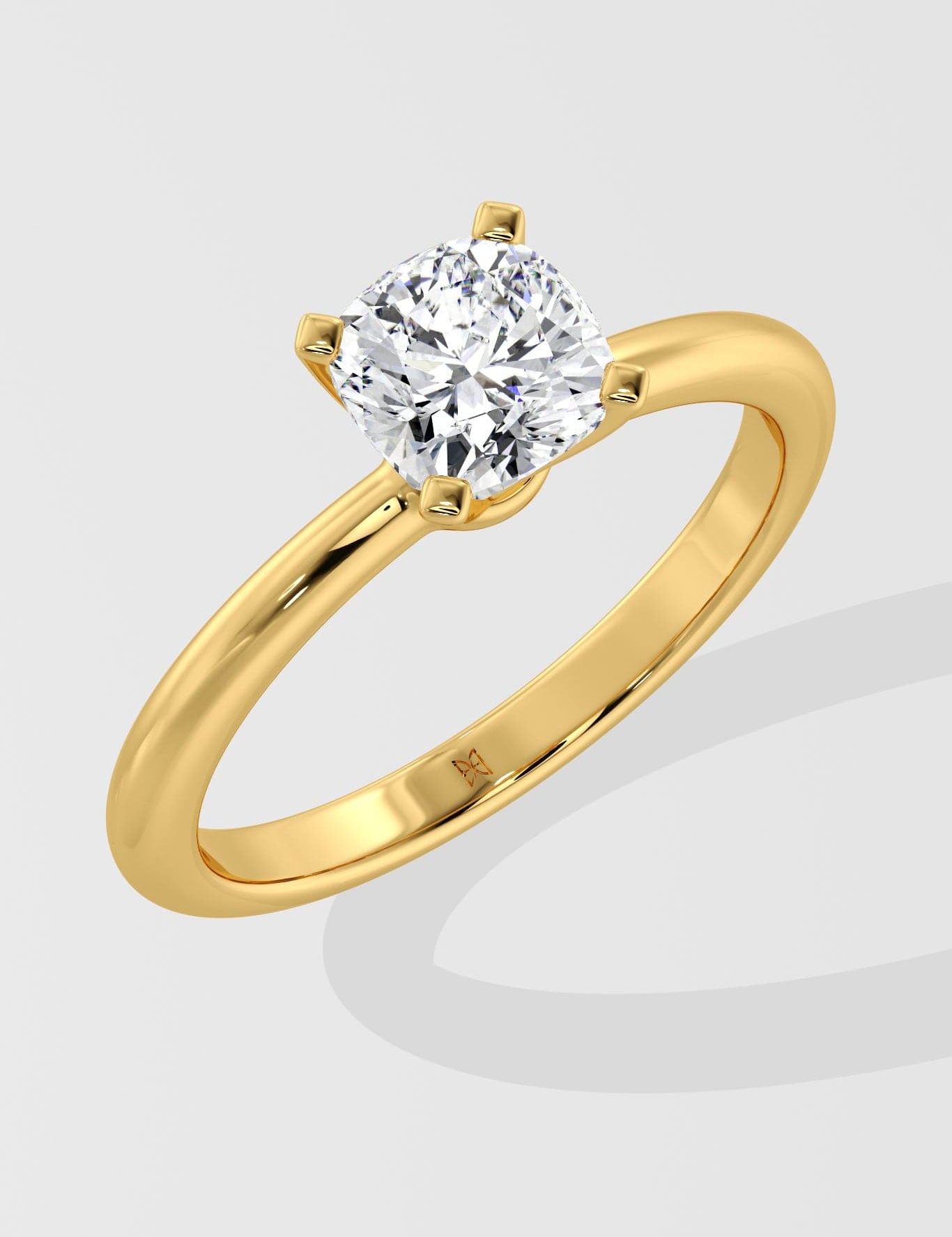 1 Ct Cushion Solitaire Diamond Ring - House of Quadri
