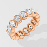 Oval Bezel Eternity Band