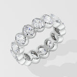 Oval Bezel Eternity Band