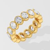 Oval Bezel Eternity Band