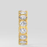 Oval Bezel Eternity Band