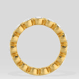 Oval Bezel Eternity Band