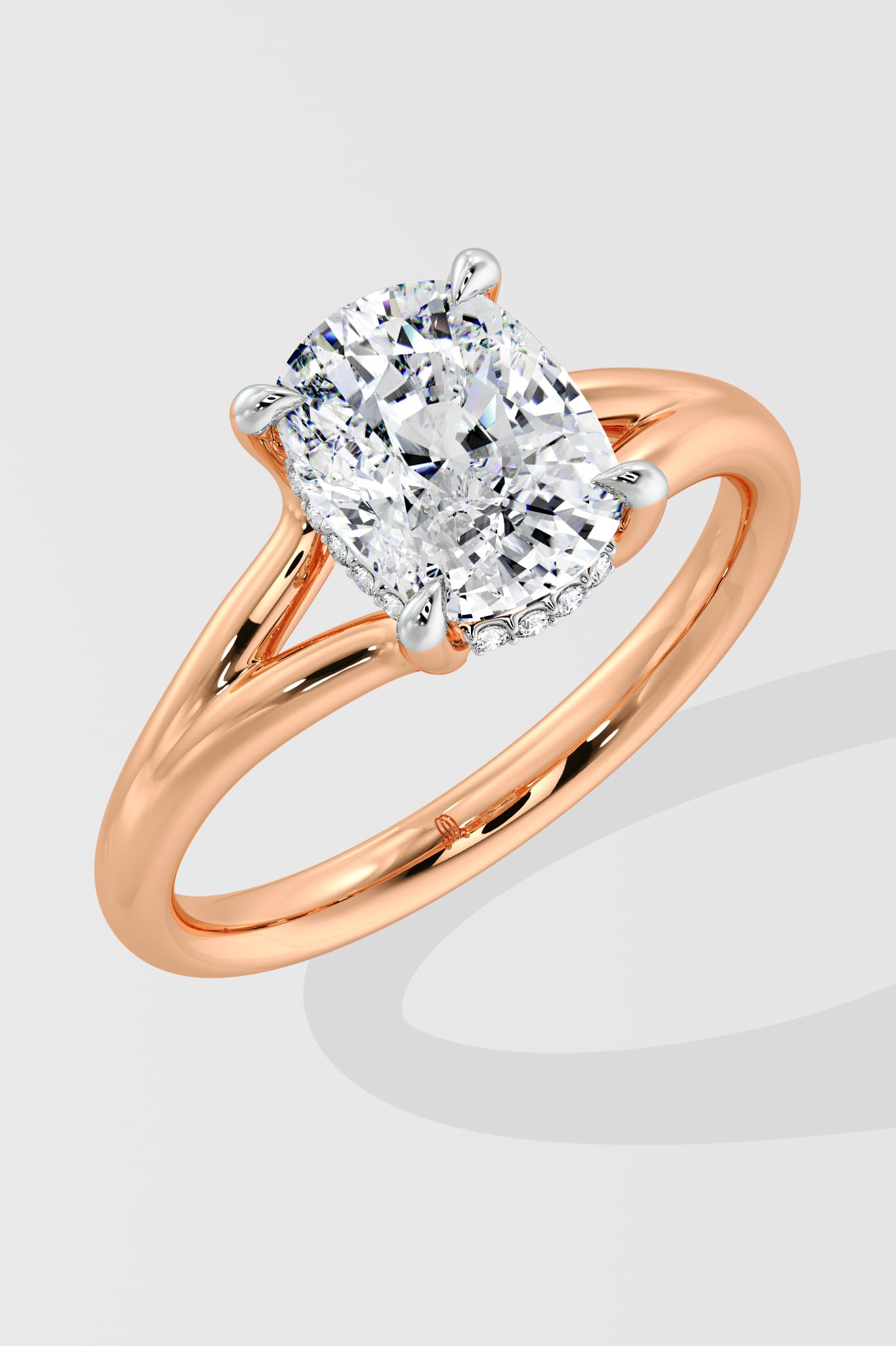 2 Ct Cushion Flow Solitaire Ring - House of Quadri
