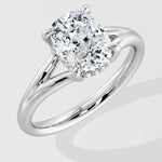 2 Ct Cushion Flow Solitaire Ring - House of Quadri