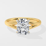 2 Ct Cushion Flow Solitaire Ring - House of Quadri