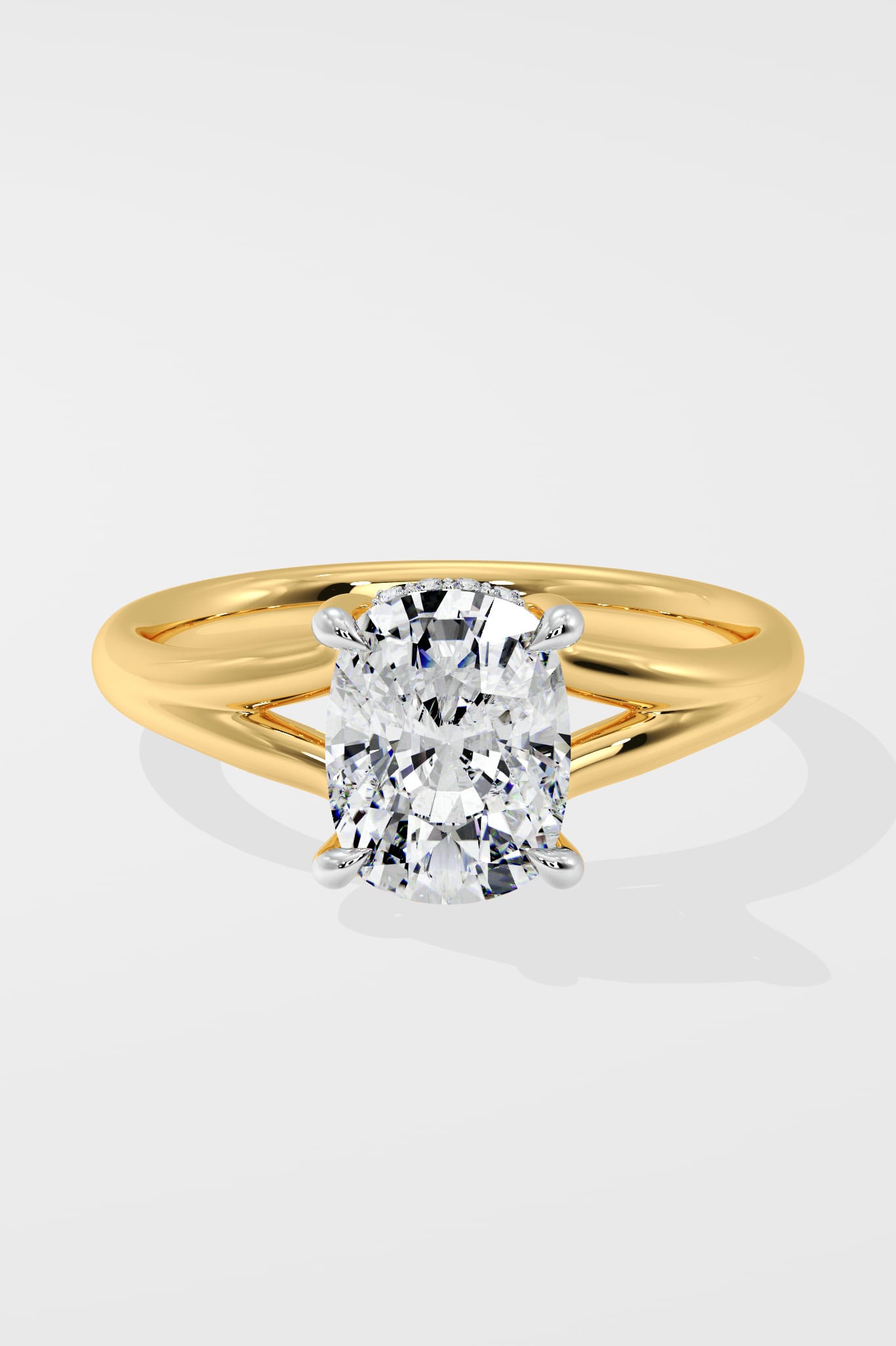 2 Ct Cushion Flow Solitaire Ring - House of Quadri