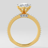 2 Ct Marquise Twin Row Solitaire Ring