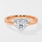 1 Ct Heart Bezel Solitaire Ring - House Of Quadri