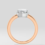 1 Ct Heart Bezel Solitaire Ring - House Of Quadri