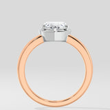 1 Ct Heart Bezel Solitaire Ring - House Of Quadri