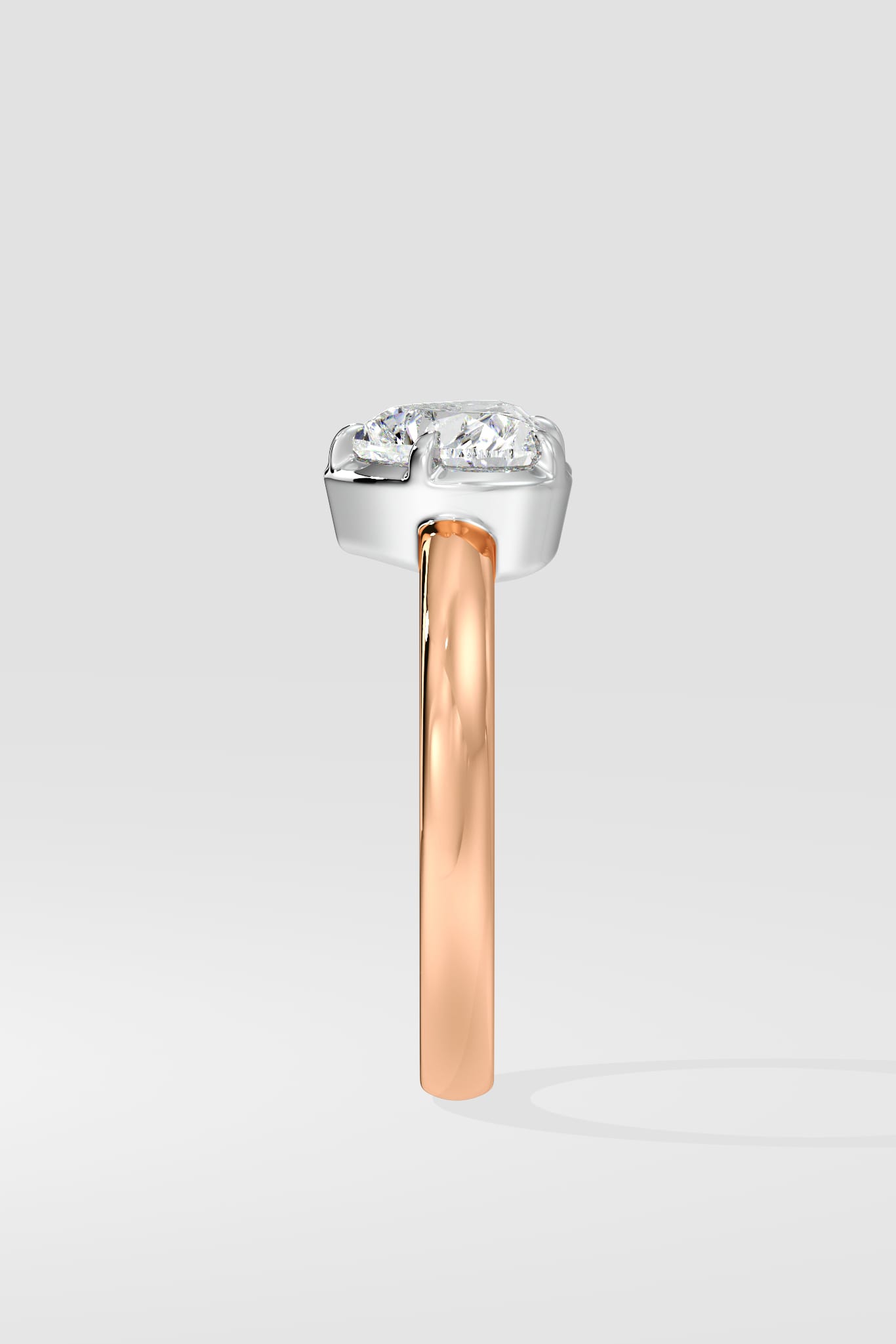 1 Ct Heart Bezel Solitaire Ring - House Of Quadri