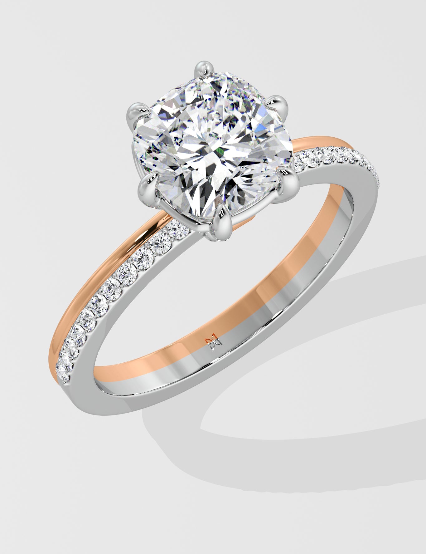 2.5 Ct Tira Cushion Ring