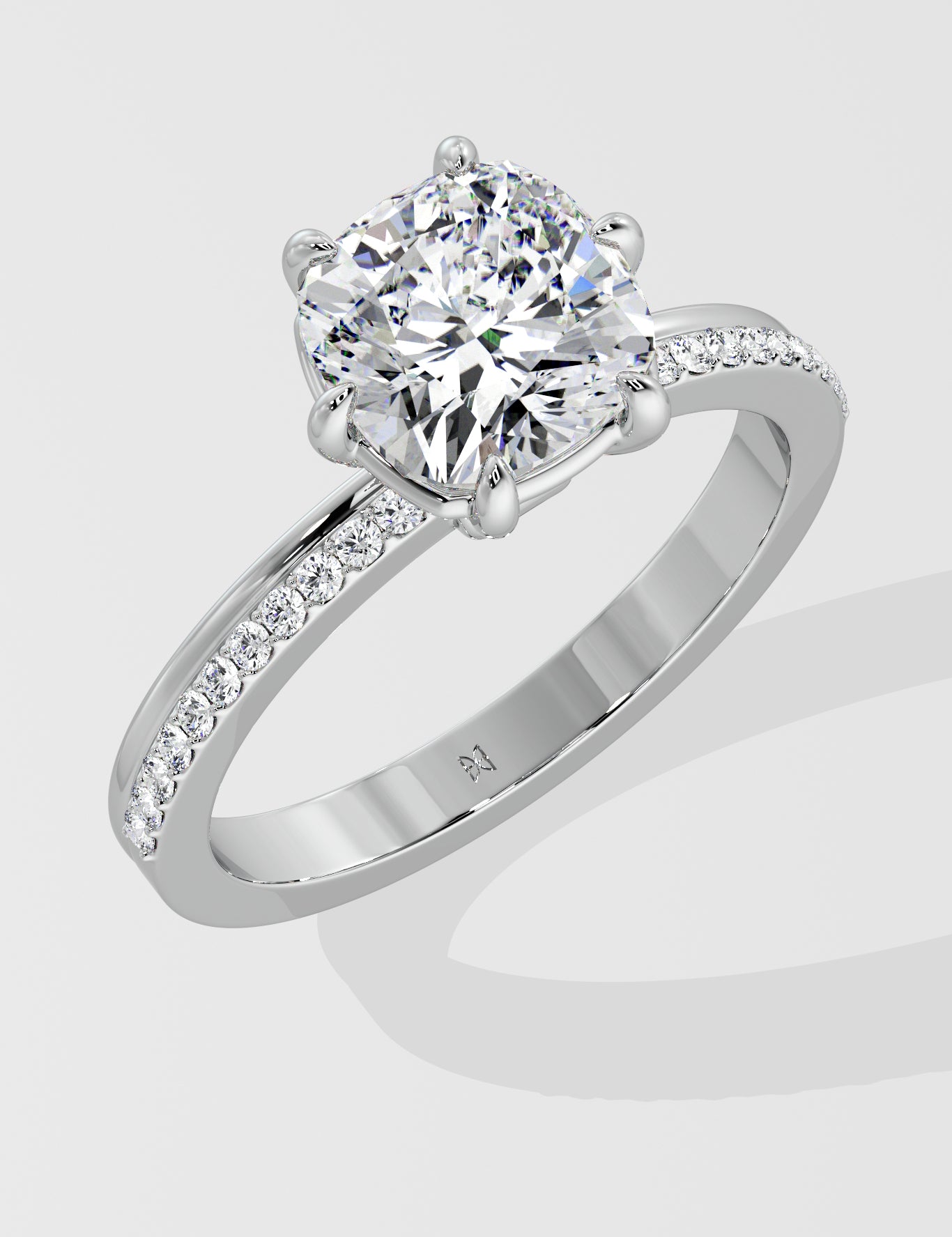 2.5 Ct Tira Cushion Ring
