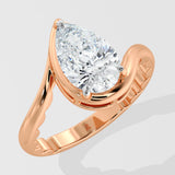 2 Ct Swirl Pear Ring