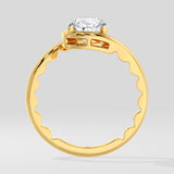 2 Ct Swirl Pear Ring