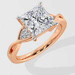 2.5 Ct Princess Contour Ring - House Of Quadri