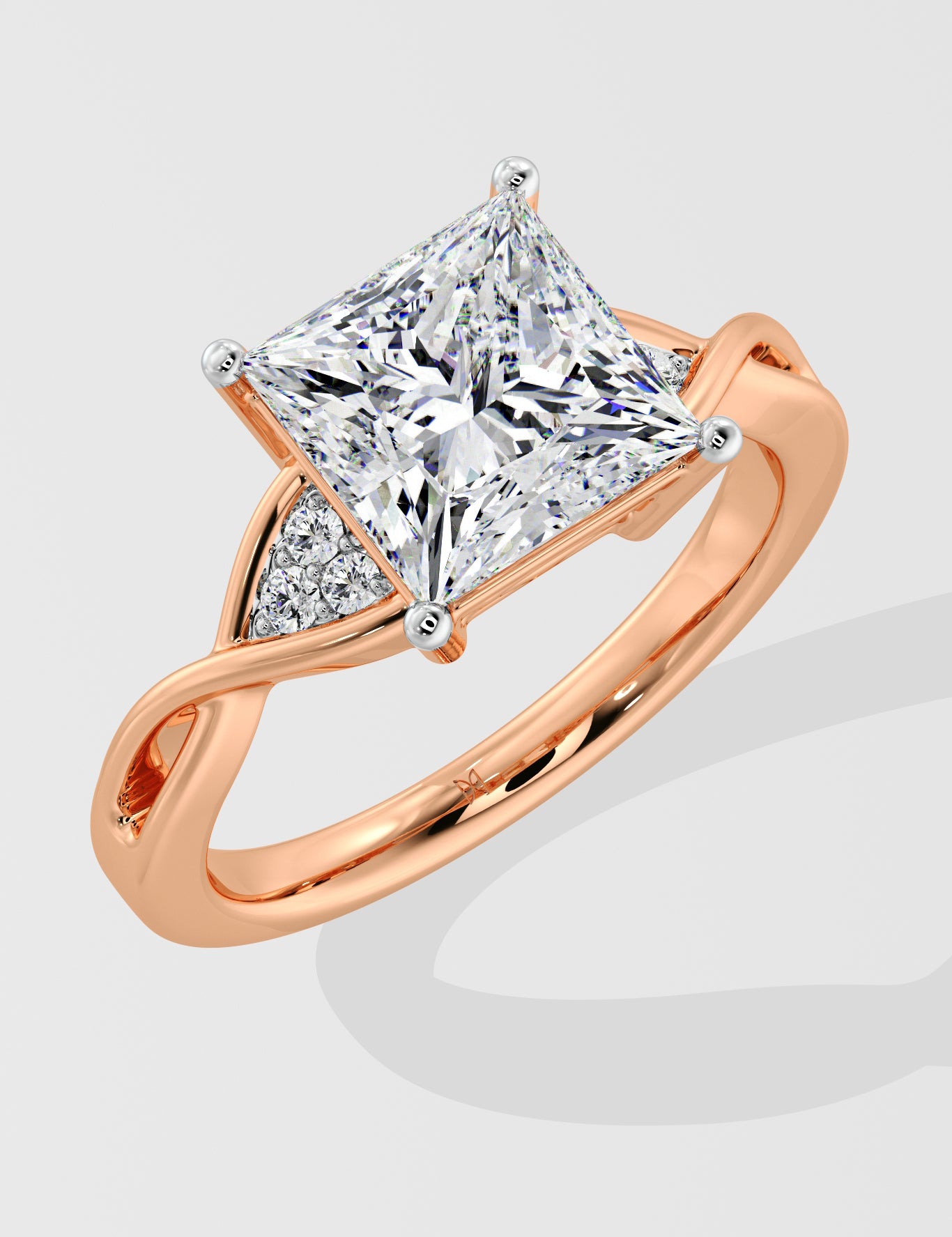 2.5 Ct Princess Contour Ring