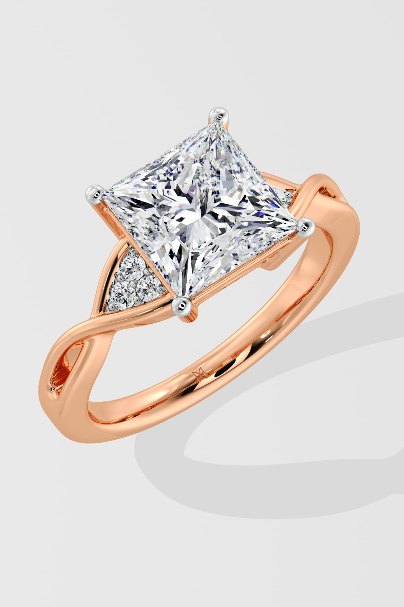 2.5 Ct Princess Contour Ring - House Of Quadri