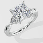 2.5 Ct Princess Contour Ring - House Of Quadri
