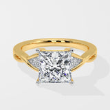 2.5 Ct Princess Contour Ring - House Of Quadri