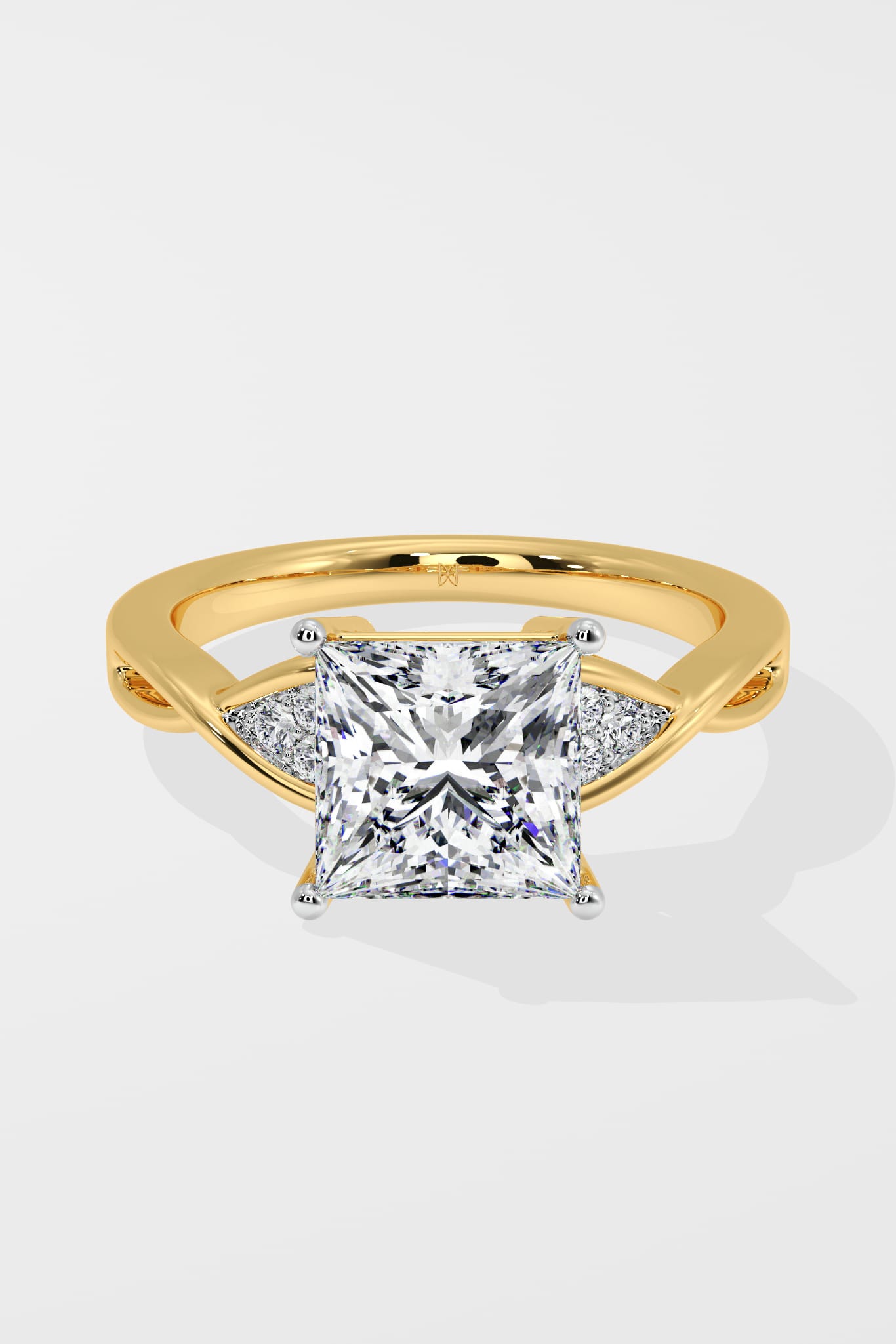 2.5 Ct Princess Contour Ring - House Of Quadri