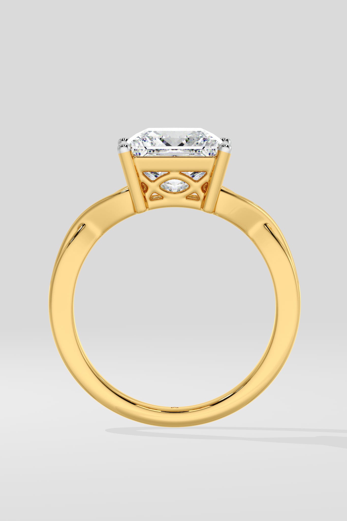 2.5 Ct Princess Contour Ring - House Of Quadri