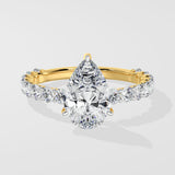 3 Ct Pear Eternity Ring