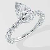3 Ct Pear Eternity Ring