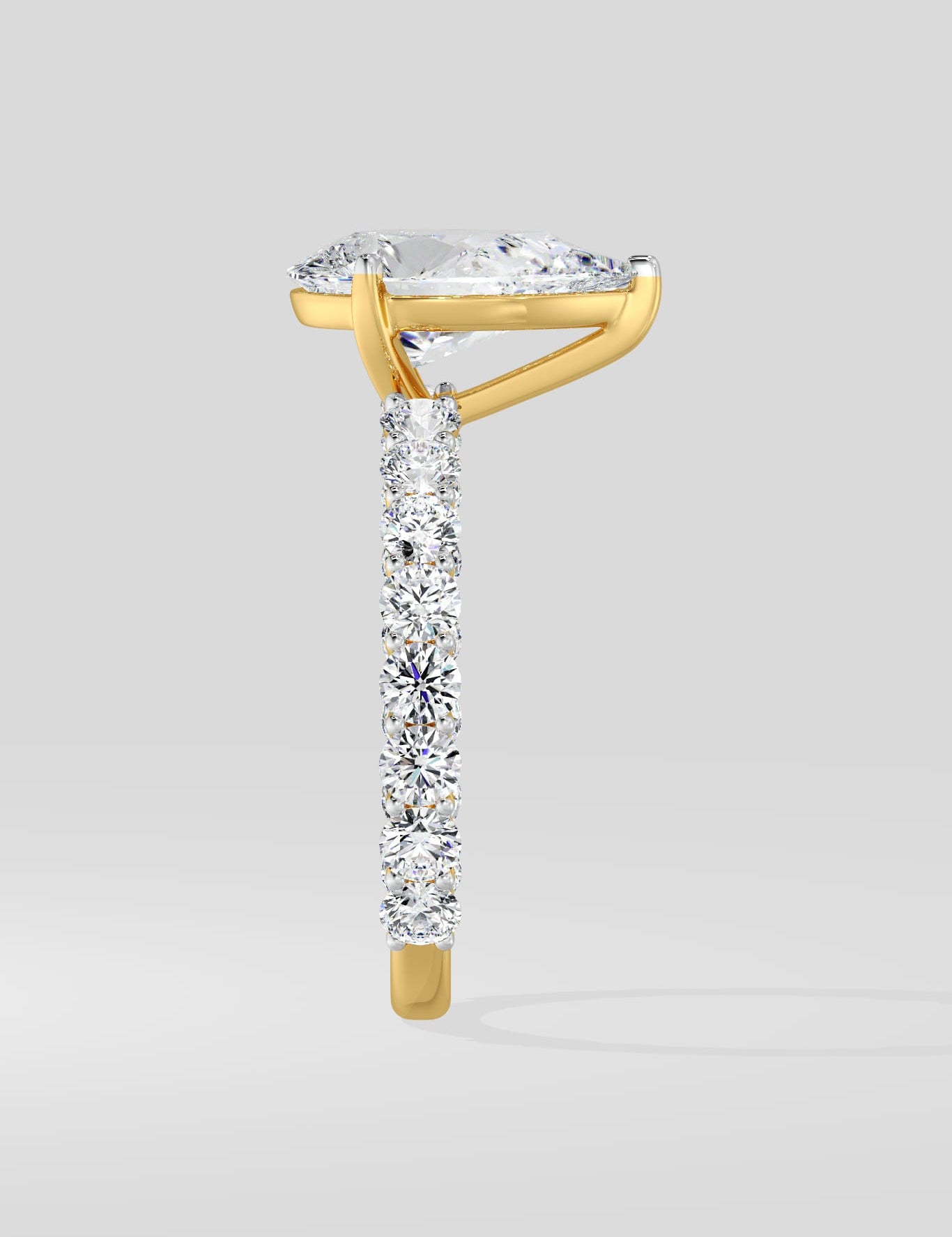 3 Ct Pear Eternity Ring - House of Quadri